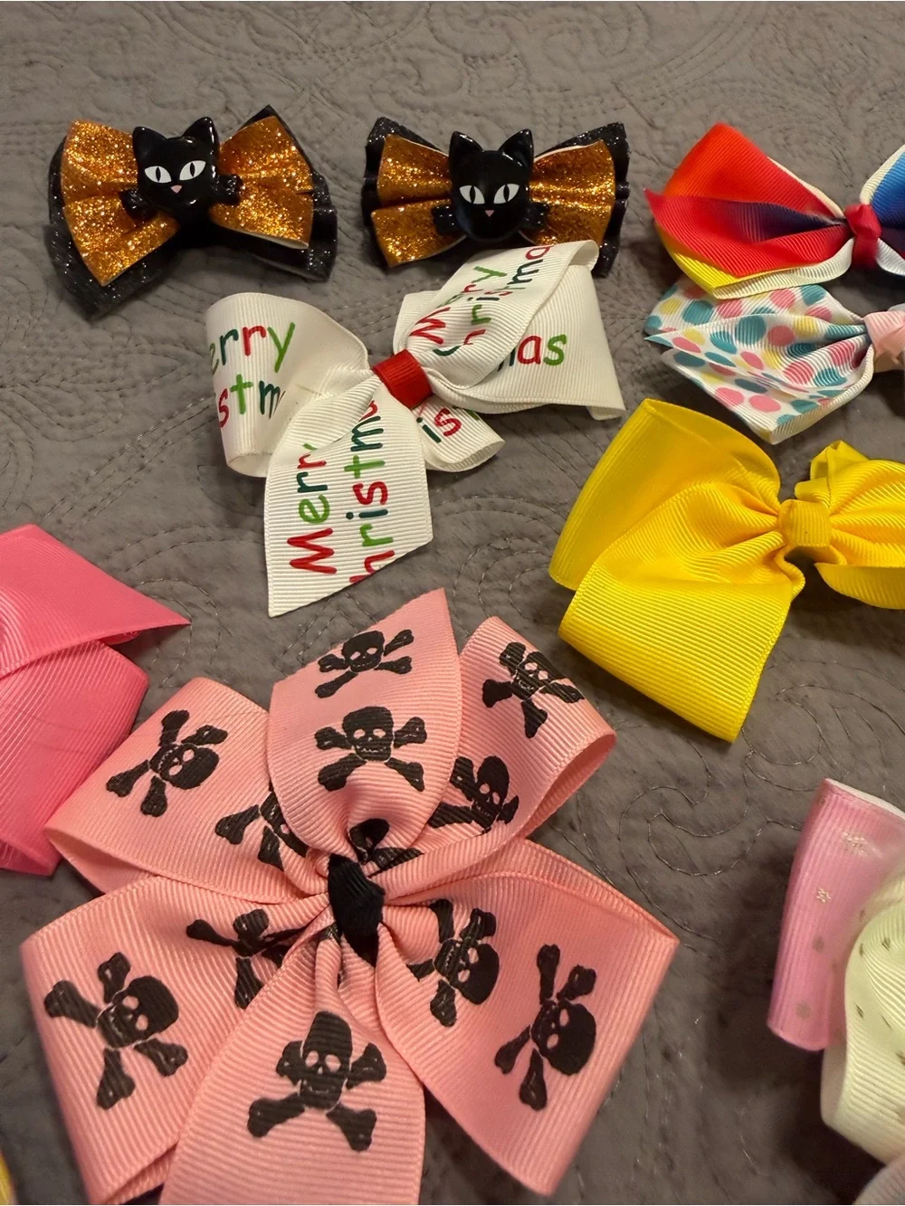 Assorted Kids Hair Bows Pack - Multicolor